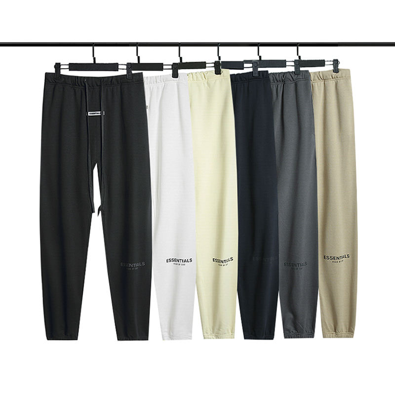 

Autumn and Winter mens pants 3m Fear Of God reflective Essentials Silicone letters print Trousers Casual Fog Sweatpants Men Women FG Jogger Pant, I need look other product