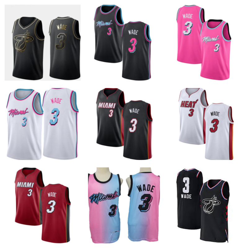 

Basketball jersey3 Dwyane Wade, Black;red