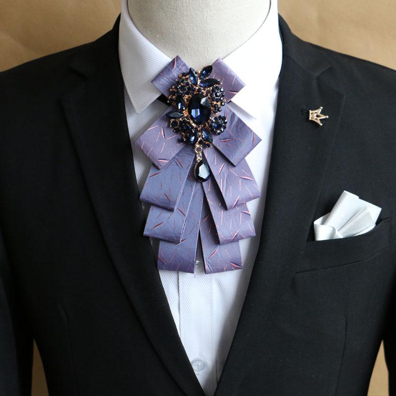 

Bow Ties British Business Suit Tie Men's Wedding Dress Groom Korean Diamond Butterfly