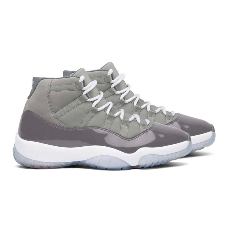 

2021 Release Authentic Cool Grey 11 11s Basketball Shoes Real Carbon Medium White CT8012-005 Women Men Retro Sports Sneakers With Original Box, Cool grey ct8012-005