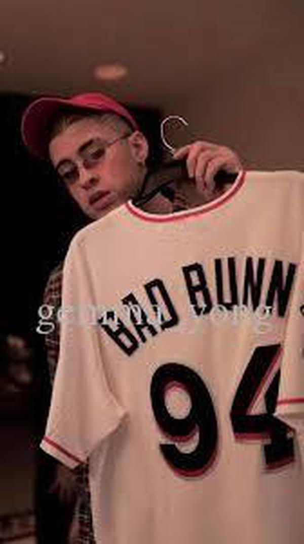 

Men's Maimi Bad Bunny Baseball Jersey White With Puerto Rico Flag Full Stitched Shirt Size S-4XL, Blue;black