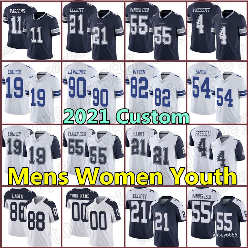 

88 CeeDee Custom11 Micah Parsons Dalla Mens Lamb 4 Dak Prescott Cowboy Football Jersey Cole Beasley Leighton Vander Esch Amari Cooper DeMarcus Lawrence Women Youth, Custom men (niuzai)