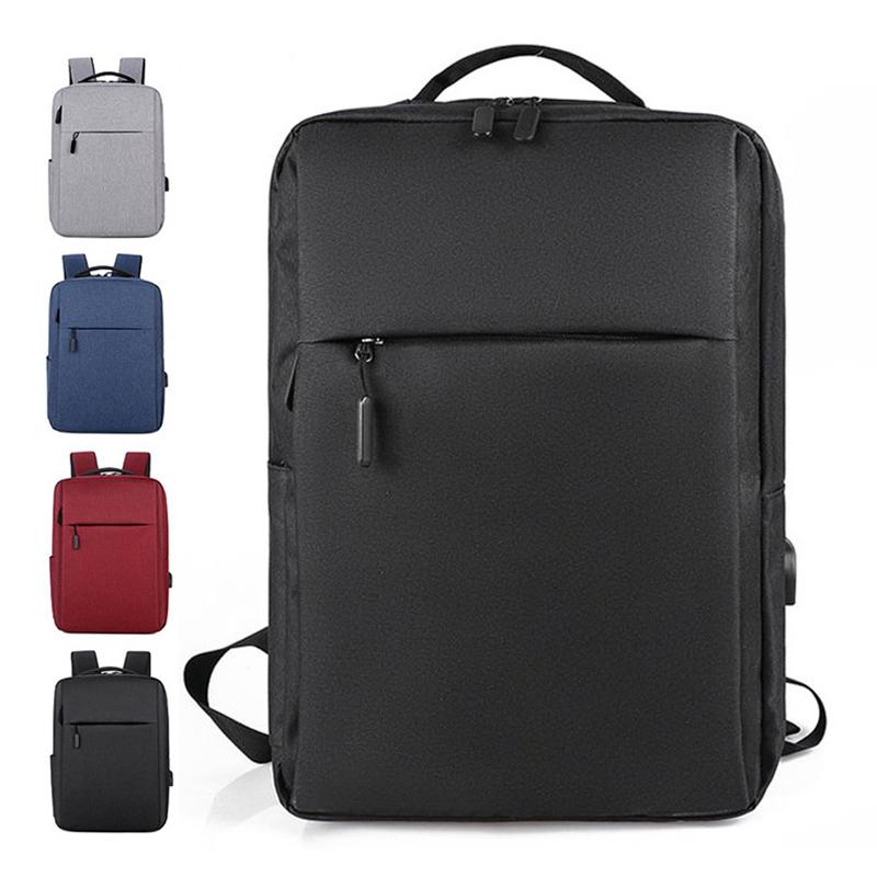 

Backpack Unisex USB Charging Light Men Casual Notebook Backpacks Man Multi Function Laptop Bag For Stylish Teen School Bags, Black