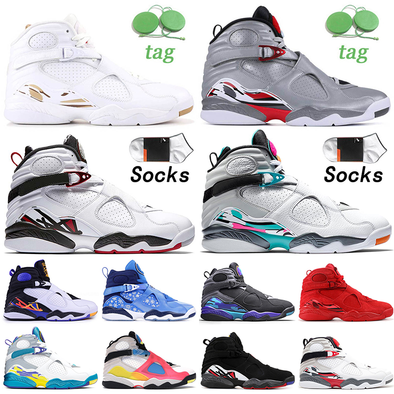 

Wholesale Basketball Shoes Jumpman 8 8s Mens Women Reflective Bugs Bunny South Beach Valentines Day White Aqua Black Raid Countdown Pack Trainers Sneakers Size 40-47, #13 playoff 40-47.jpg