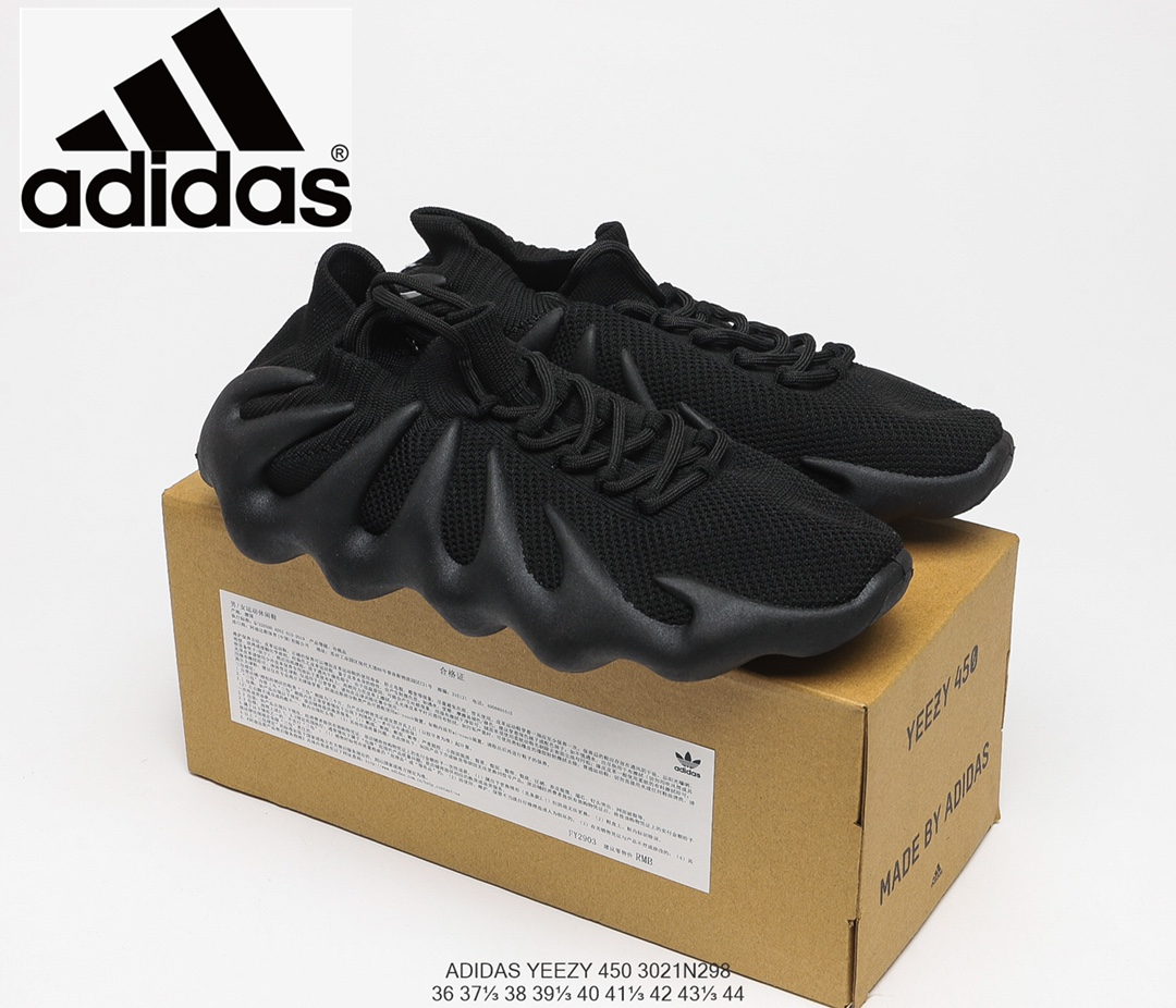 

2021 Authentic yeezy 450 Cloud White Running Shoes Dark Slate Black Outdoor Men Women Cloud-Black Kanye Sports Trainers Sneakers With Original Box Size 4-13, I need look other product