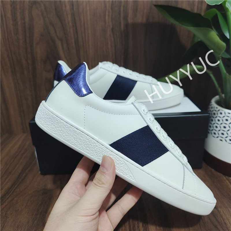 

With Box Top Quality Mens Womens Shoe Bee Snake Tiger Casual Genuine Leather Shoes Embroidery Classic Trainers Python Embroidered Lover Sneakers, Customize