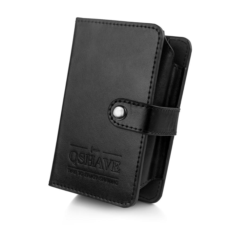 

QSHAVE Razor Shaving Brush Travel Case Snap on Wet Shaving Travel Kit Gifts for Husband Gifts for Travelers (Case Only)