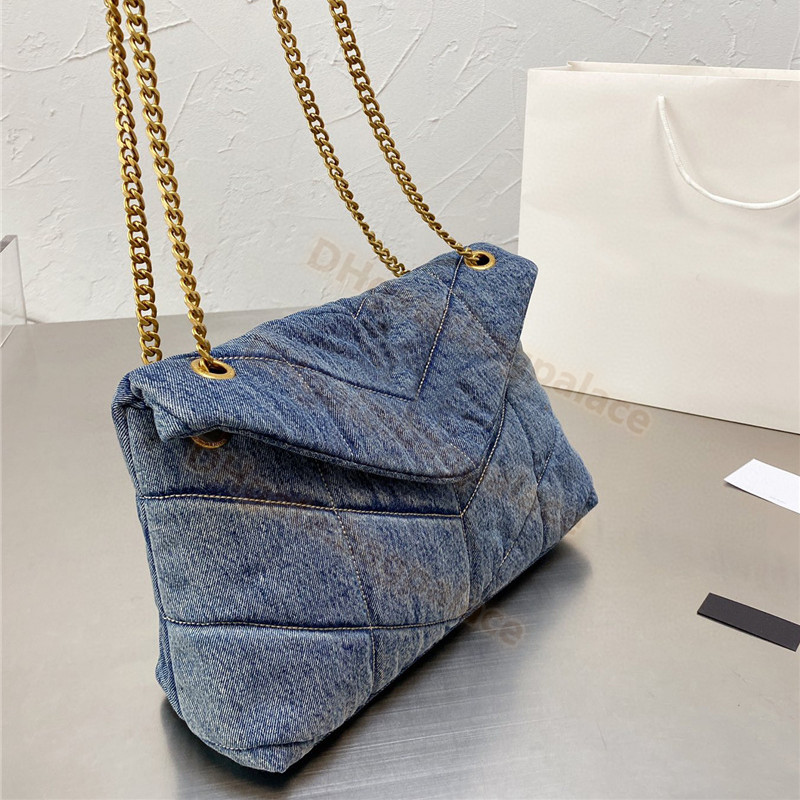 

Blue Shoulder Bags Canvas High Quality 2021 Luxurys Designers Bag Handbag Chains Messenger Women Totes Fashion Vintage Handbags Classic Crossbody Clutch Wallet, No bags