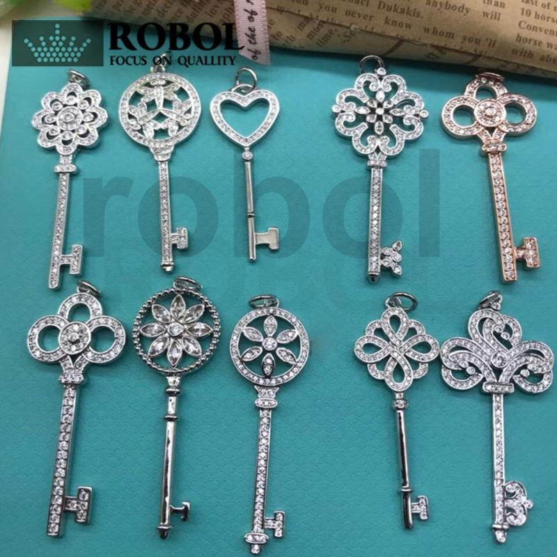 

Variety Of Pendants Can Be Customized Classic Fashion LOGO Couples Representing Silver TF Gifts Chains