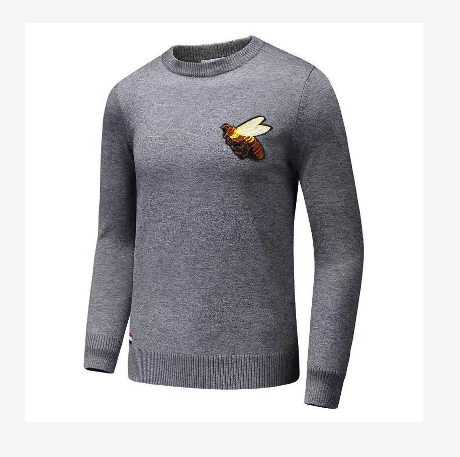 

2022 Bee Mens Sweater Cardigan British Style Fall Knitted Cardigan Sweaters Trend Brand Fashion Plaid Coat, 07