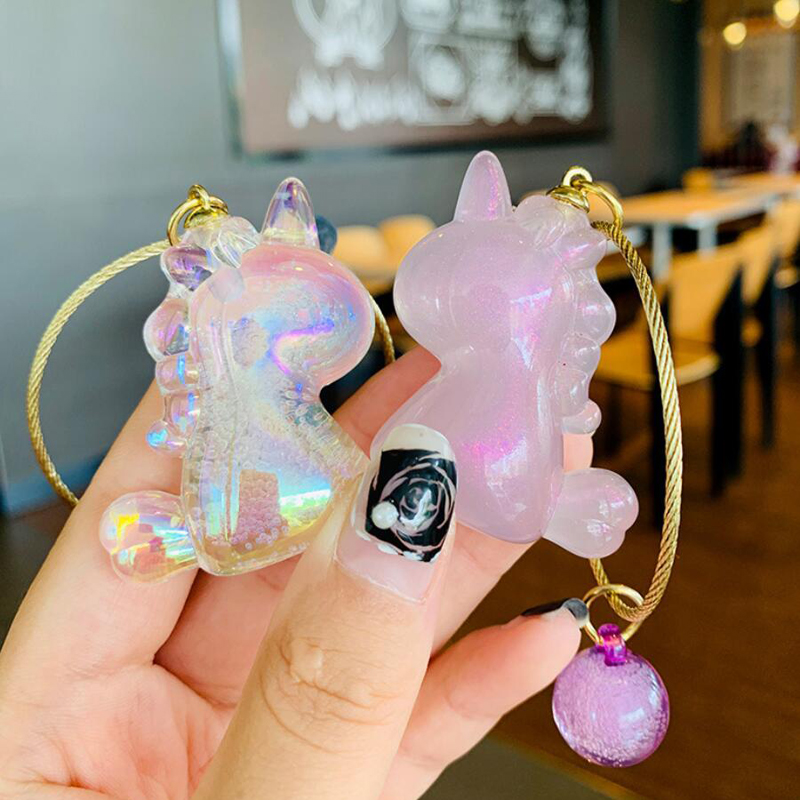 

Fashion Cartoon Keychain Key Buckle Man Woman Loves Car Purse Bags Handmade Keychains Unicorn Doll Bead Bundle Pendant Accessories YSK478-481