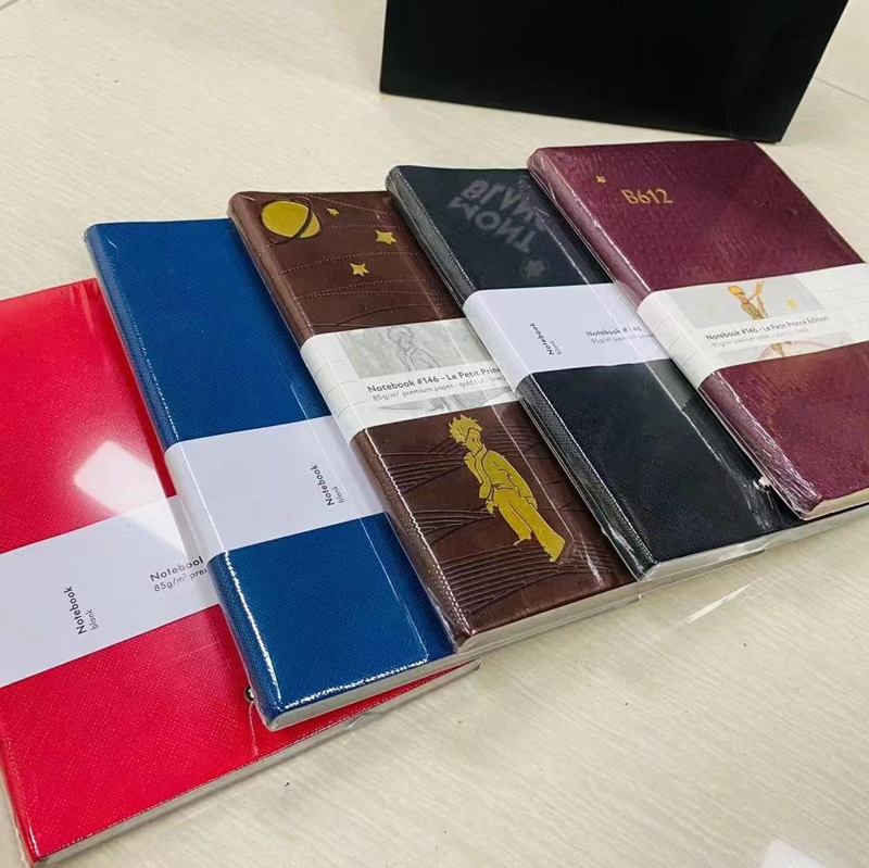 

PURE PEARL The Little Prince Notepads classic cross-grain leather and high-quality paper chapters 192 pages carefully crafted notebooks stylish writing experience