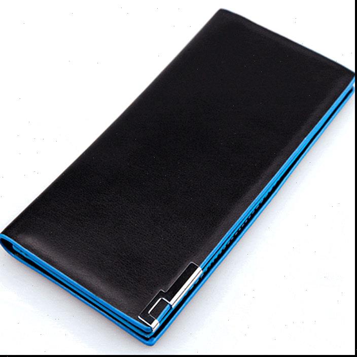 

mens wallet thin clutch long porte feuille homme leather solid soft carteira masculina wallets money bag man pocket, Red;black