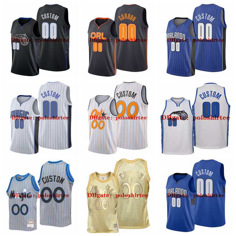 

Magic's Custom Printed 50 Cole Basketball Anthony Nikola 9 Vucevic Aaron 00 Gordon Jonathan 1 Isaac 10 Fournier Men Woman Kids Jerseys, As photo