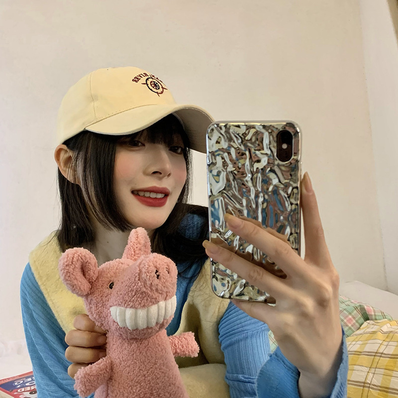 

Ins Hat Women's summer Korean fashion English Embroidered Baseball Cap women's new sun hat show face cap, Blue