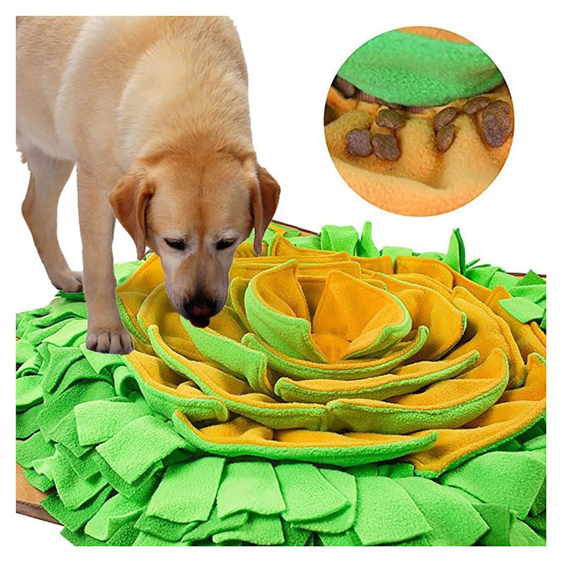 

Reusable Dog Training Pad Pet Sniff Slow Anti-choking Puzzle B Ite Toy Flower Shape Doghouse Dog#13 Kennels & Pens