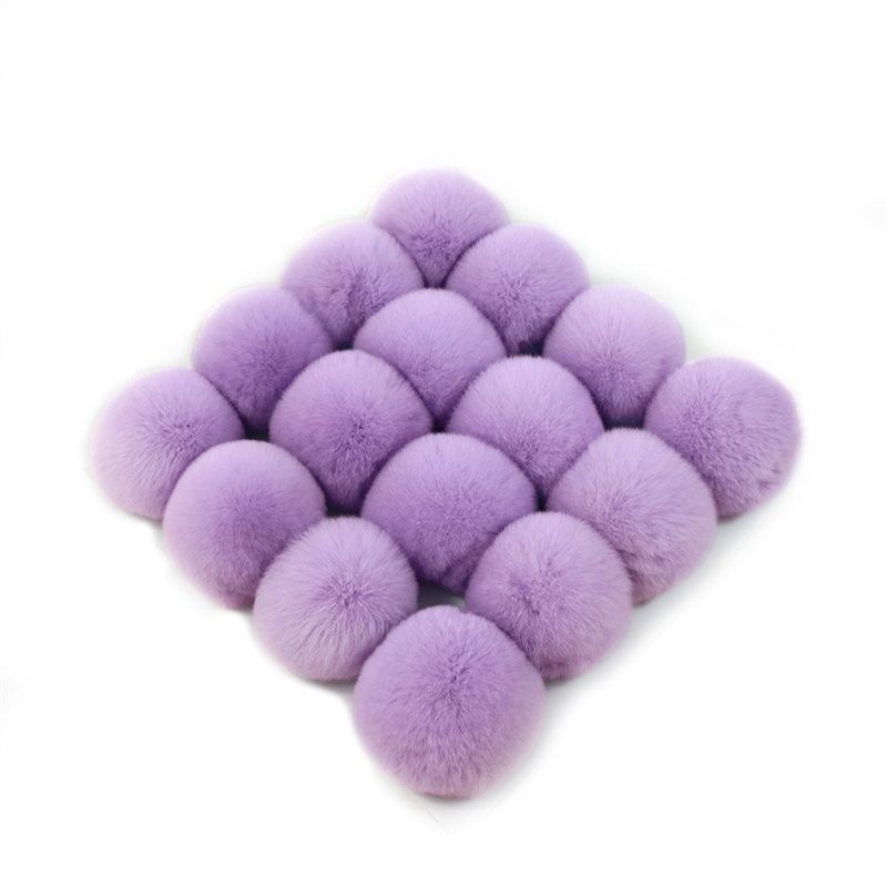 

Faux Fur pompon ball fluffy imitation RABBIT fur pompom Soft 8cm Pom Poms for DIY bobbles hair bows hoop Accessories 247 K2, Choose color code