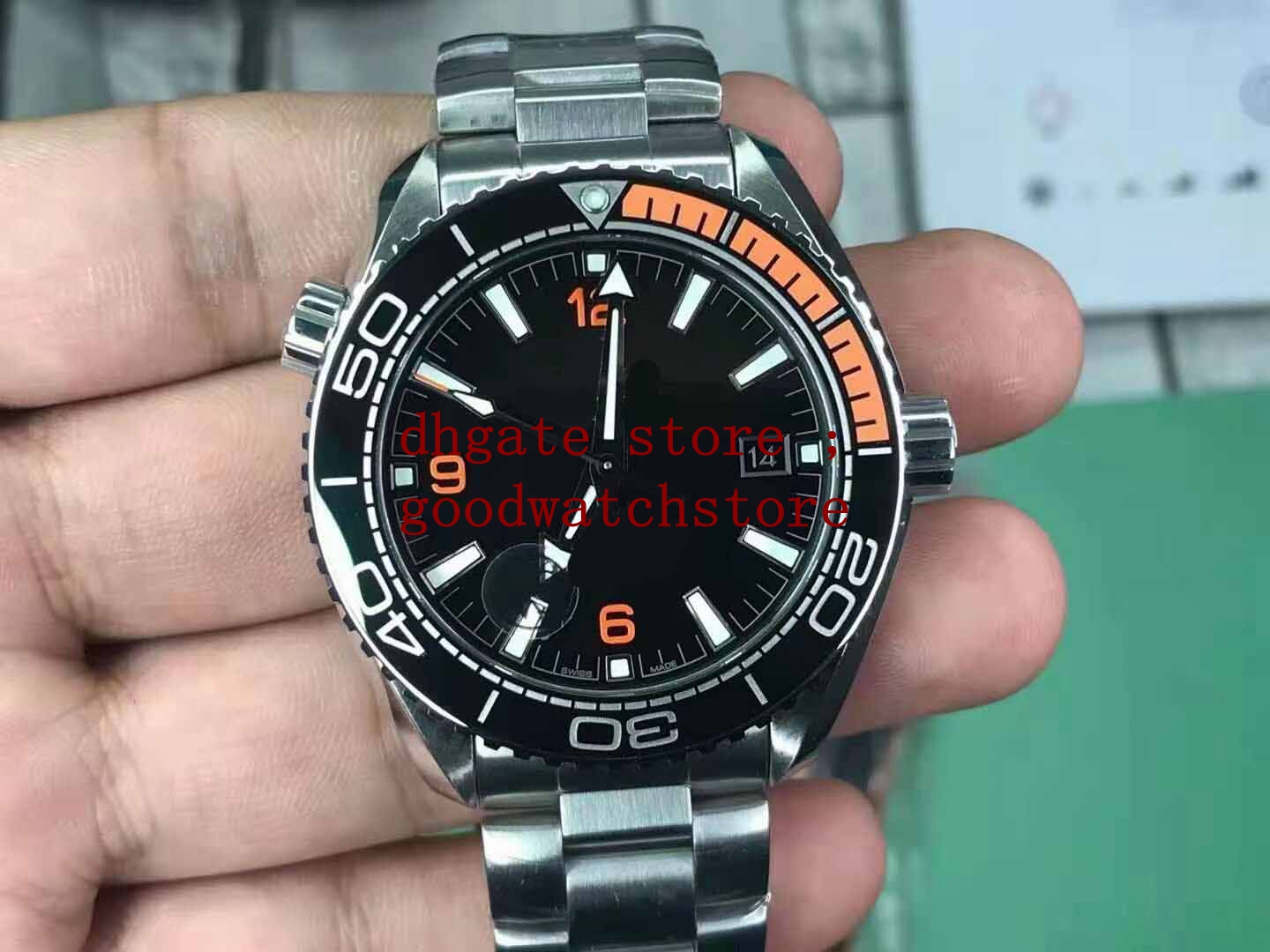 

VSF waterproof Mens Orange Black Ceramic Automatic Cal.8900 Watch Master Axial Watches Men Aqua Dive 600m Ocean Wristwatches