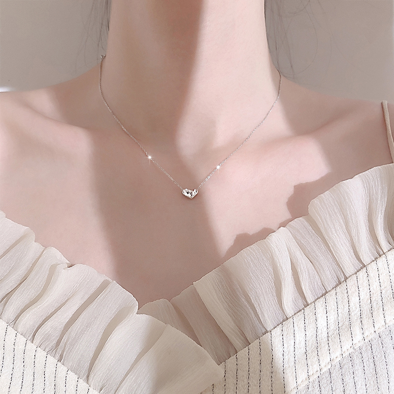 Chris love silver necklace contracted dust female niche design feeling collarbone light chain 2021 new luxury-image-708897327