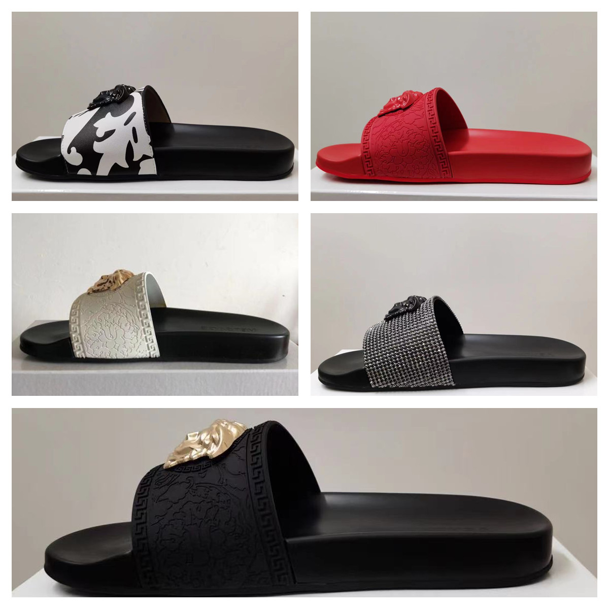 

2021 most popular Paris luxury designer slippers men's women's summer sandals beach slippers women's flip flops casual shoes sky blue chaussures, 25
