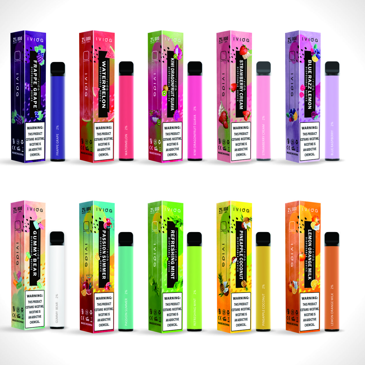 

E Cigarettes Portable 800 Puffs Kits Ivida Aim Plus With 550mah 3ml Vape Cartridge Kit Dab Puff Bar Disposable Stick Pro Fire Glow