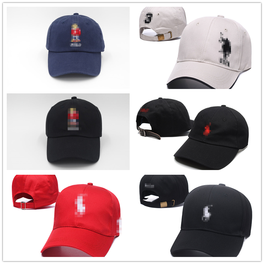 

2021 Embroidered golf polo the rapper 3 Hat Black Baseball Cap Fashion kanye west bear dad caps casquette hip hop Strapback sun LA hats, Blue;gray
