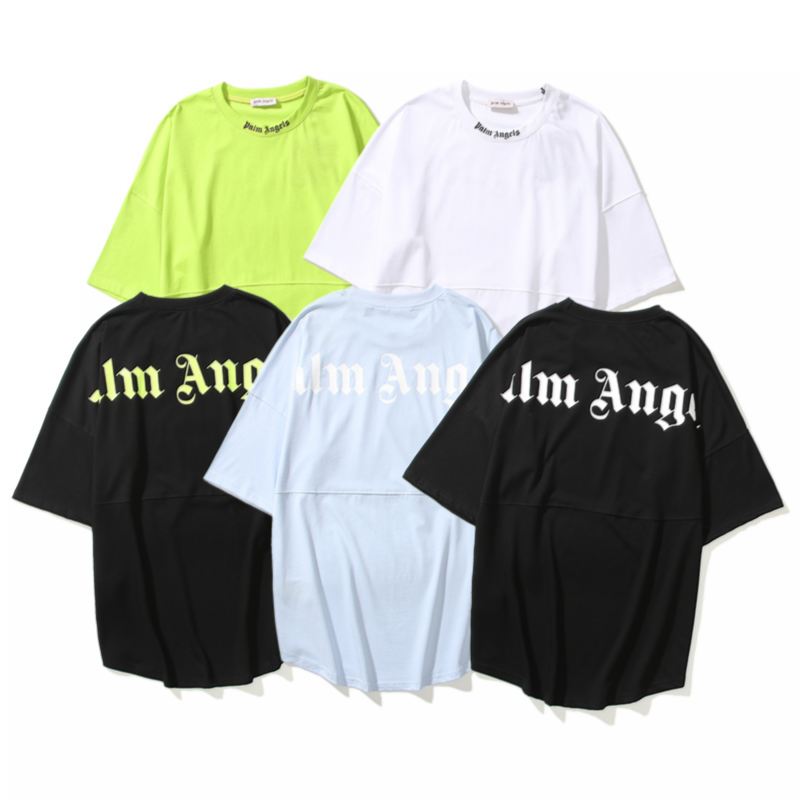 

2021 T-Shirts palm Tees & Polos angles guillotine bear adopts Odell fabric, simple letter LOGO, fashionable and generous front back printing T1501, White;black
