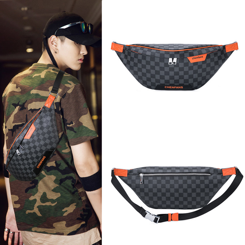

Celebrity Celebrity Style 40161 Chest Bag Men 2021 New Ins Trendy Korean Style Fashion Waist Bag Messenger Bag