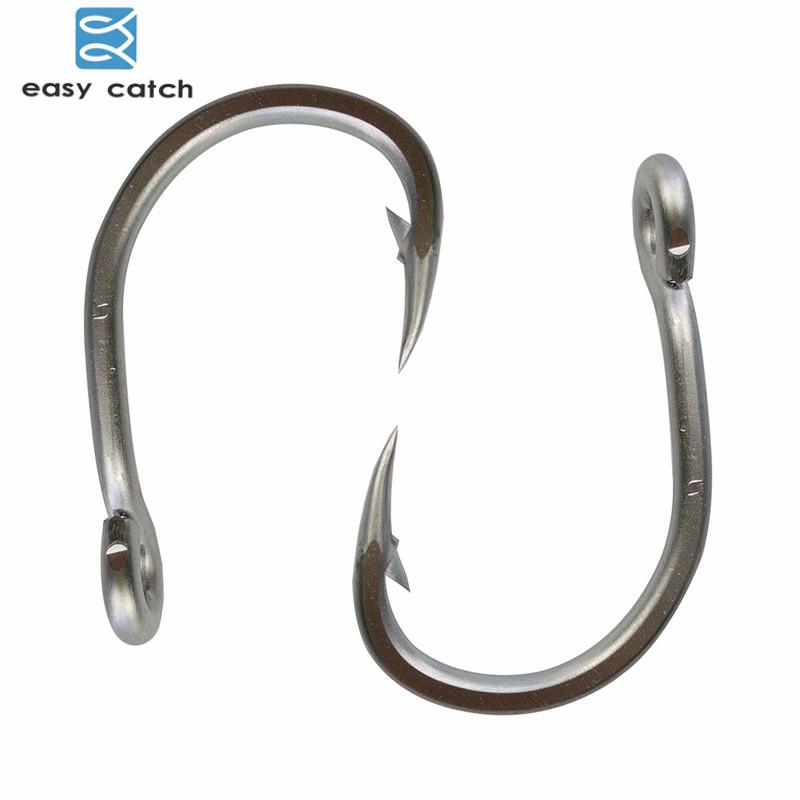 

Fishing Hooks Easy Catch 100pcs 10884 Stainless Steel White Strong Big Game Fish Tuna Bait Size 3/0 4/0 5/0 6/0 7/0 8/0 9/0 10/0