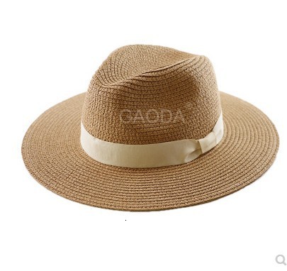 

Big Head Man Large Size Panama Hat Lady Beach Sun Cap Male Fedora Hat Men Plus Size St Hat 55-57cm 58-59cm 60-62cmg, Black