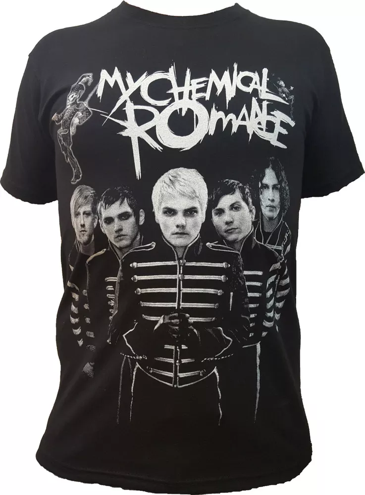 

T-Shirt My Chemical Romance Shirt Rock registered and approved music shirt, White;black