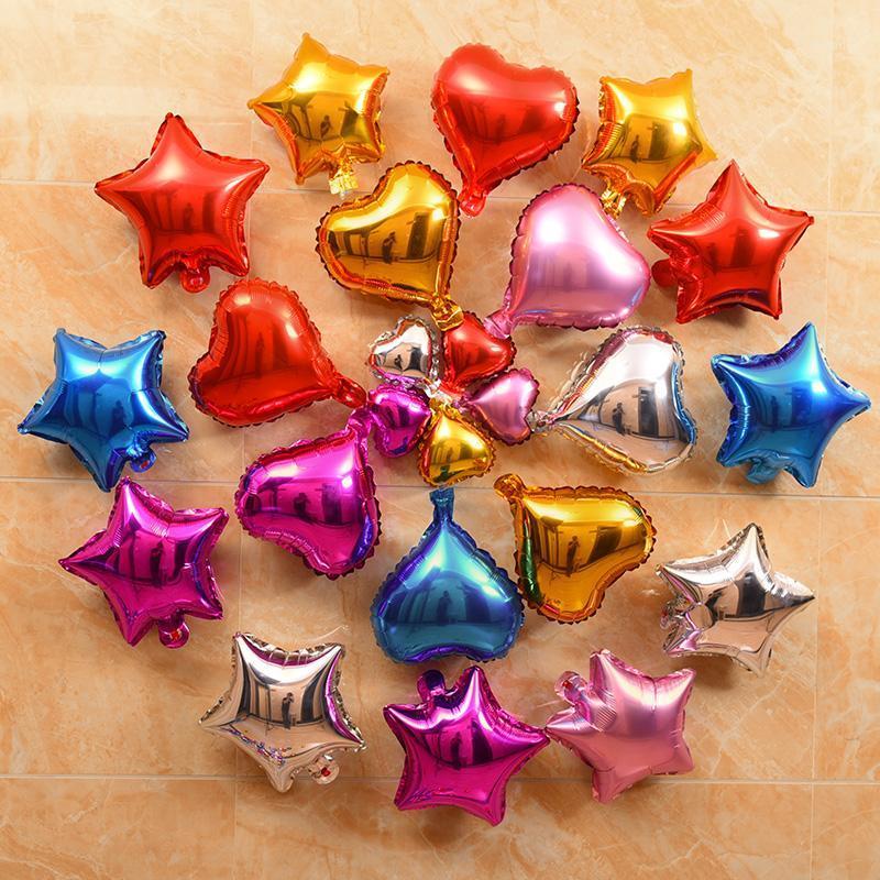 

Party Decoration Birthday Scene Simple Layout Aluminum Film Heart-shaped Balloon Trumpet