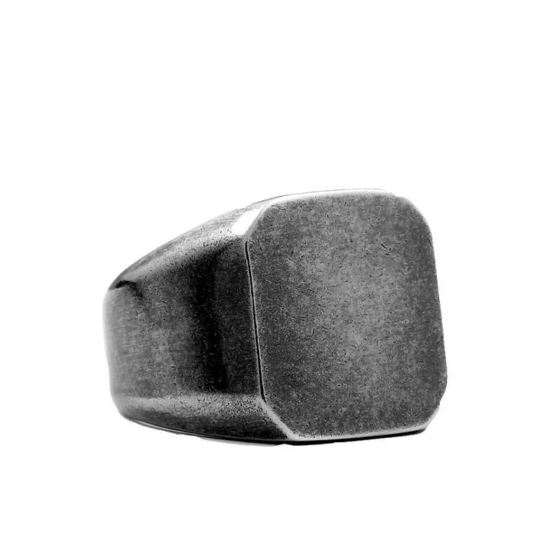 

simple ring fashion vintage silver color men stainless steel ring popular jewelry