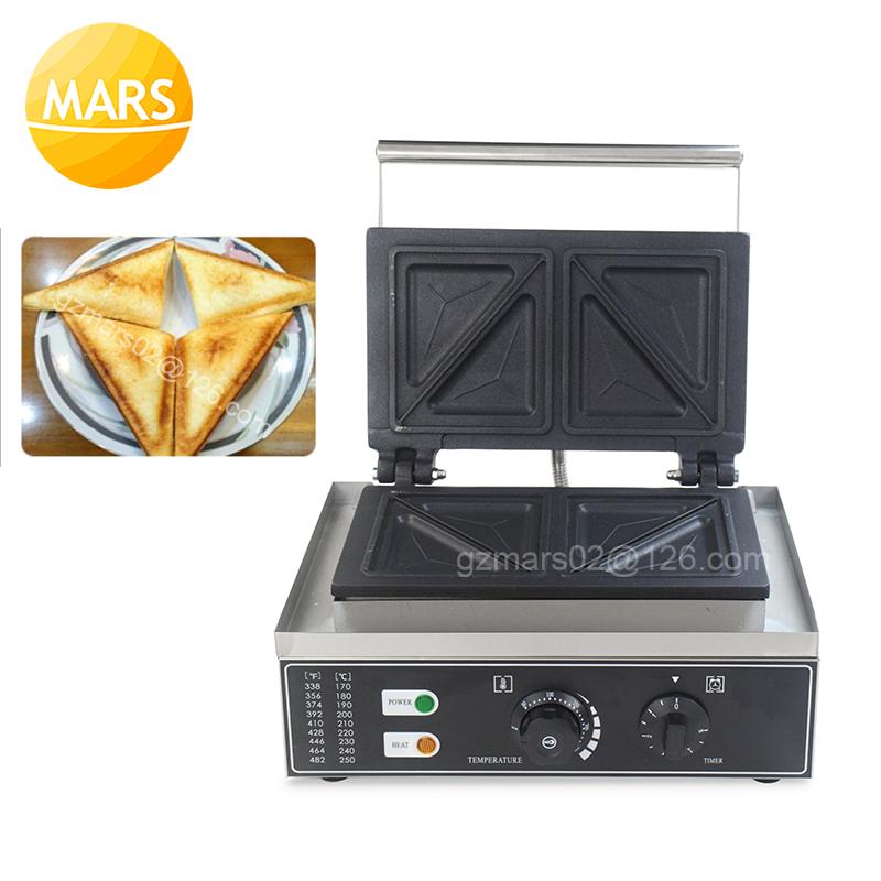 

Electric Sandwich Maker Breakfast Machine 200V 110V Egg Cake Oven Sandwichera Waffle Toster Stainless Steel Panini Grill Bread Makers