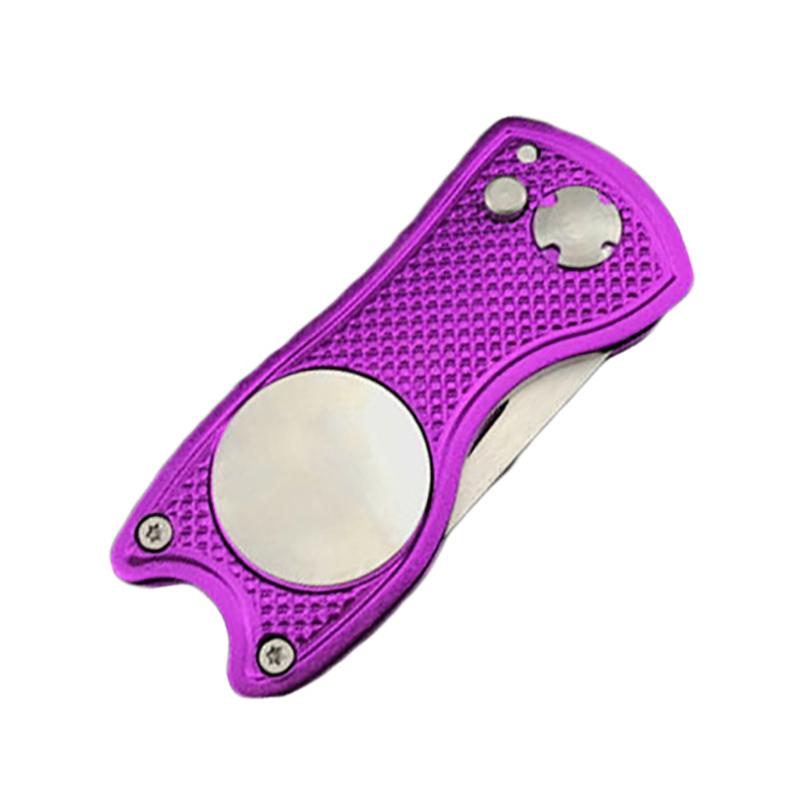 

Foldable Golf Divot Repair Tool Marker Pitch Cleaner Pitchfork Accessories Putting Fork Training Aids