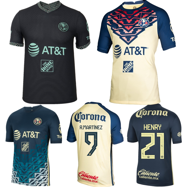 

2022 2023 club america soccer jersey home away 3rd 22 23 escoboza henry f vias p aguilar roger martinez d valds e aguilera football shirt, 22 23 home mx liga jersey