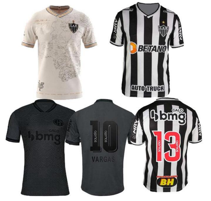 

top AtlÃ©tico 2021 2022 Atletico Mineiro HOME Soccer Jersey special edition 21 22 Fred Cazares Otero Moura Elias Robinho Valdivia Adilson San, Black;yellow