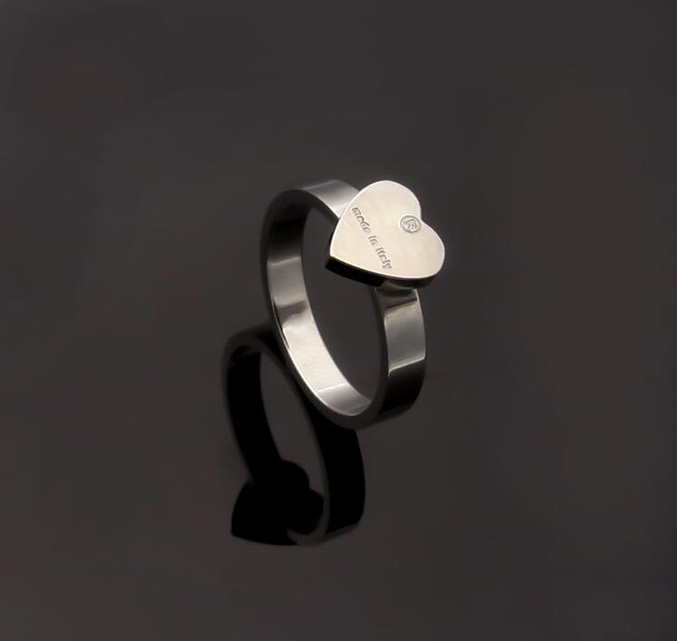 

19 design mix high polished ring 18K Rose Gold silver 316L stainless Steel women men wedding heart rings love letter Fine Jewelry