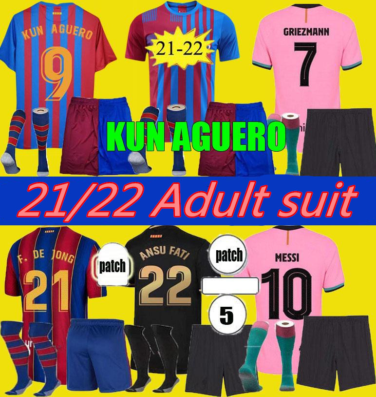 

Barcelona soccer jersey MESSI BARCA FC 20 21 22 ANSU FATI 2021 2022 GRIEZMANN F.DE JONG COUNTINHO DEST SERGIO Away jerseys football shirt to, Black;yellow
