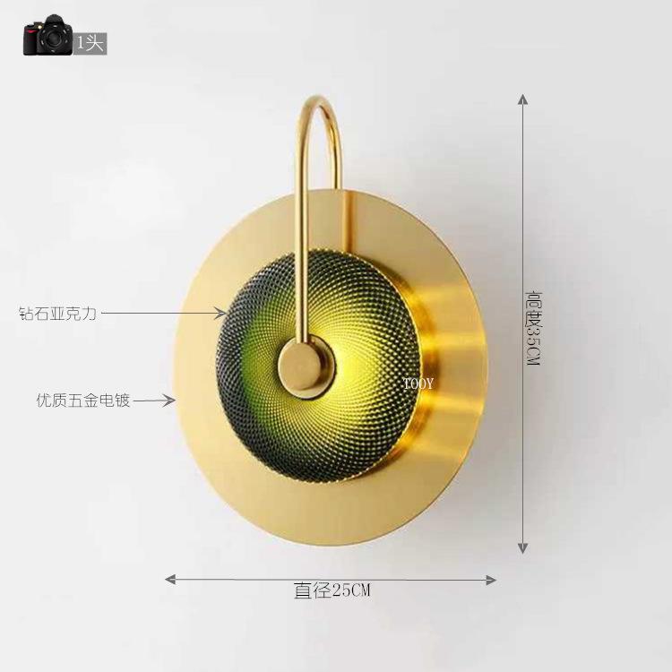 

Nordice Modern Crystal Wall Sconce Lighting Bedroom Light Led Bedside Dining Room Corridor Lamp Lamps