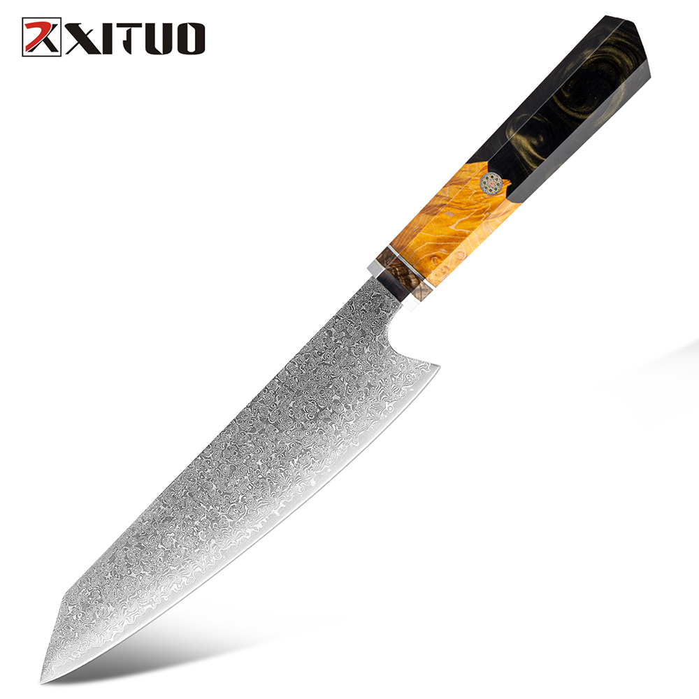 

XITUO 67 Layer Steel Damascus Kiritsuke Sushi Fish Fillet Kitchen Knife Set