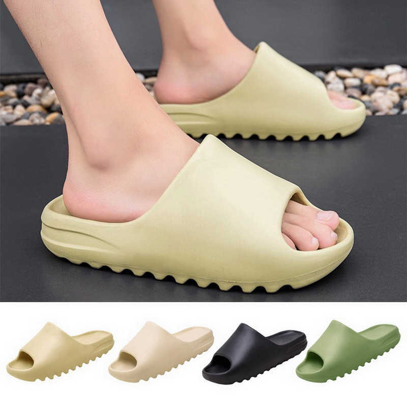 

Indoor comfortable soft slippers Men women Non-slip bathroom home Couples shoes Flat Thick sole Slides Women's sandals H0827, Black