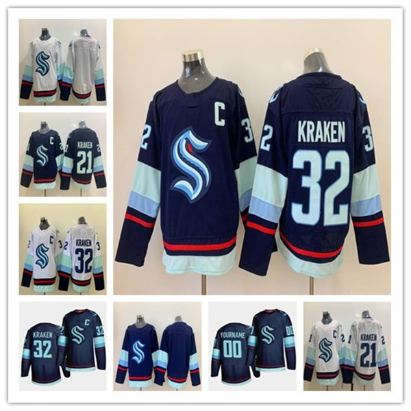 

2021 2022 Seattle Kraken Ice Hockey Jersey 5 Mark Giordano 29 Vince Dunn 37 Yanni Gourde 32th New Team Custom Mens Womens Youth Any Nunber Any Name Hockey Jerseys, Colour 5