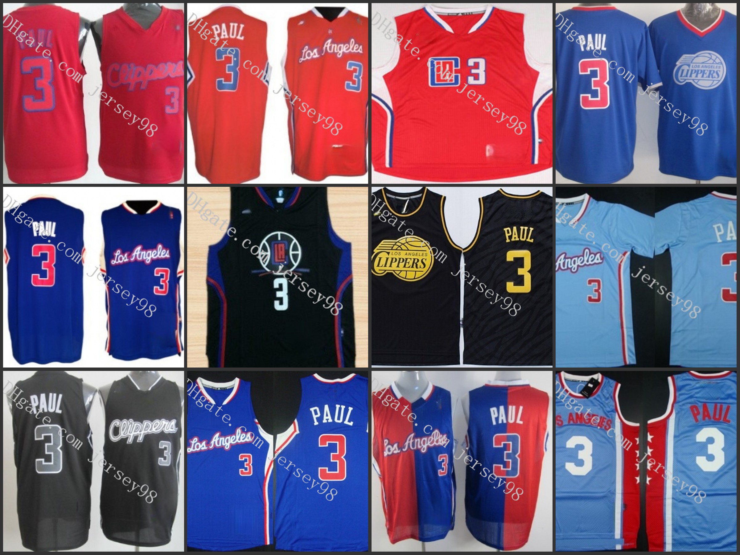 

Los Angeles Clippers MEN #3 Chris Paul men retro Jersey