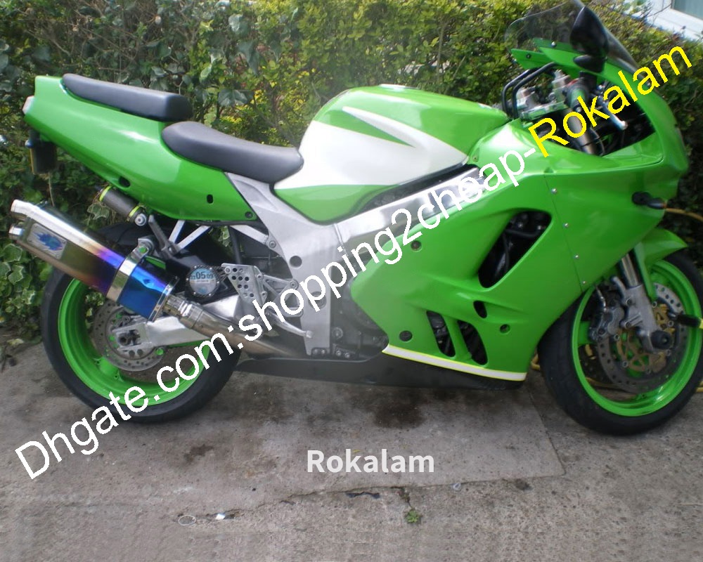 Kits de carénage ZX-9R pour Kawasaki Ninja ZX9R 1994 1995 1997 1997 ZX 9R ABS Vert Blanc Coverling Pièces