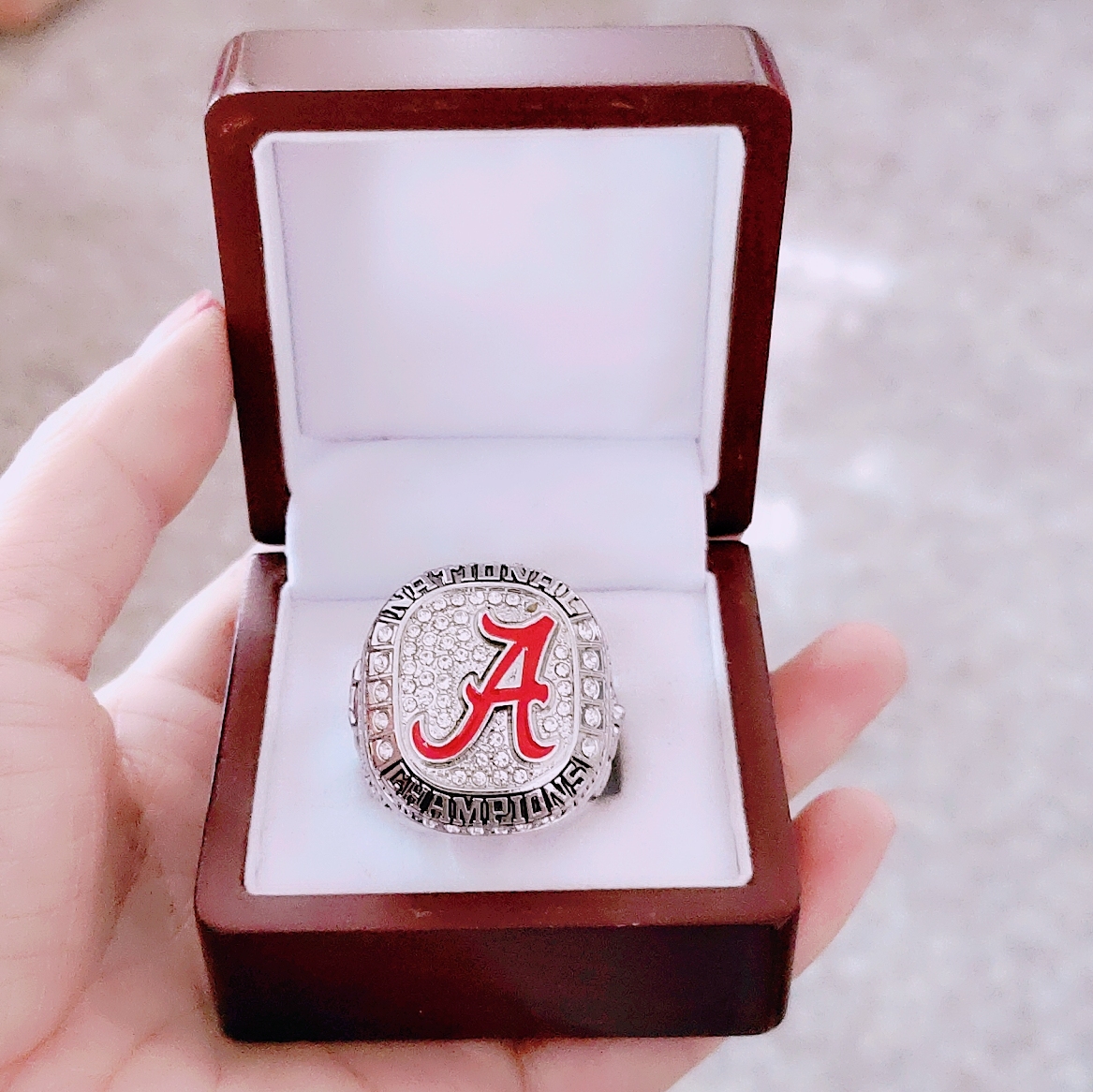 

2021 hot fashion leather bag Alabama 2014 Crimson Tide National Championship Ring bags accessories wholesale