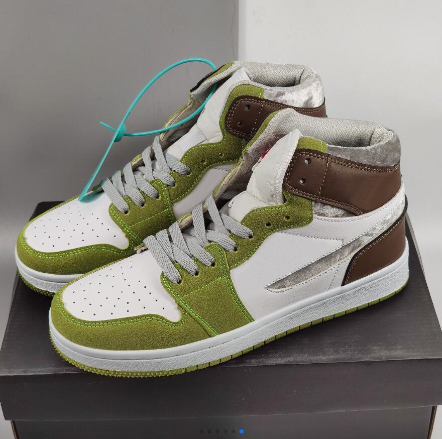 

Jumpman CMFT Olive Aura Basketball Shoes for Sports Women Skateboard Womens Mid Sneakers Sneaker CT0979-102 Dress Shoe, Customize