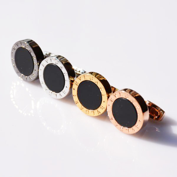 

Luxury cuff Links good quality Man Classic stainless steel Style With Jewelry Silver gold black rose-gold colors Shirt Cufflinks