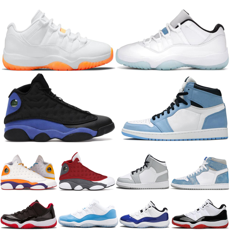 

Jumpman 1 Basketball Shoes 1s University Blue Men 11 Jubilee 25th Anniversary 11s Legend low Concord Citrus 13s Red Flint Hyper Royal Women Sneakers, 34
