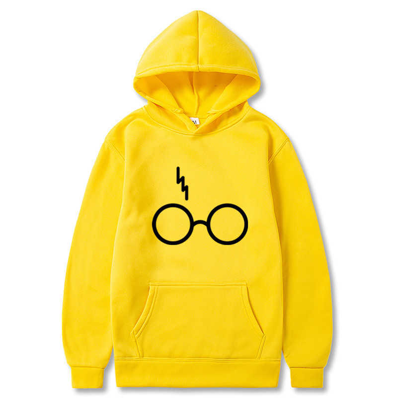 

Harrys Potters Hoodies Sweatshirts Men Women Glasses Print Winter Fleece Long Sleeve Hoodie Coat Harajuku Hooded Sudadera Hombre Y0906, Black